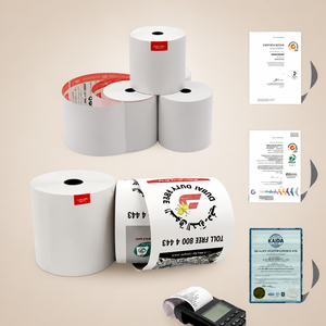 Rouleaux de papier thermique 3 1/8 X 230 80x80mm, 50 rouleaux blancs pour caisse enregistreuse POS, distributeur automatique de billets, vente en gros - Product Image 5