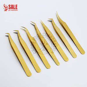 Pinzas para Extensión de Pestañas con Punta de Fibra, Rectas, Curvas, Clásicas, para Aislamiento y Aplicación de Pestañas de Volumen, Venta al Por Mayor - Product Image 1