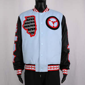 Chaqueta Varsity Personalizable para Hombre, Chaqueta de Invierno de Lana con Bordado Chenille al por Mayor, Chaqueta Varsity de Moda Urbana - Product Image 1