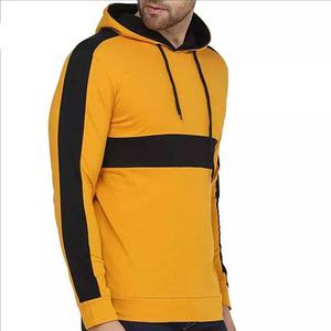 Sweat-shirt à capuche pour homme, manches longues, color block, décontracté, tricoté en polyester, coupe classique, respirant, style streetwear, automne - Product Image 3