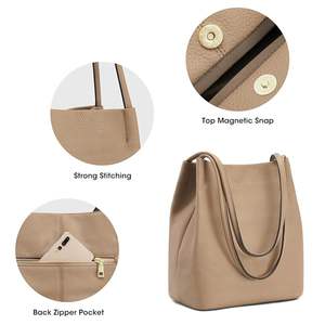 Sacs fourre-tout en cuir d'origine tissés à la main de couleur personnalisée pour femmes fermeture à glissière en cuir de qualité supérieure 100% - Product Image 5