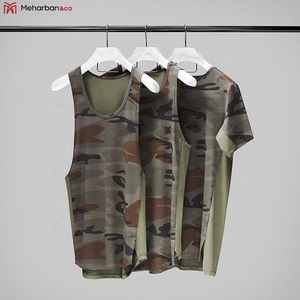 Camiseta sin mangas de tela deportiva con logotipo personalizado para gimnasio, camiseta sin mangas para entrenamiento físico de secado rápido para culturista para hombre - Product Image 6