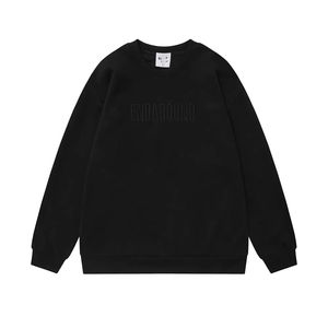 Sudadera de Hombre con Bordado de Letras para Primavera y Otoño, Manga Larga, Cuello Redondo Informal, Sudadera con Capucha de Felpa Francesa para Hombre - Product Image 1