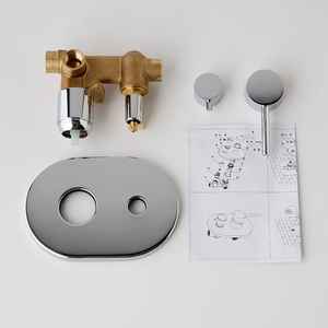 Mitigeur de douche encastré chromé FIEMME avec inverseur pour salle de bain et toilettes - Product Image 2