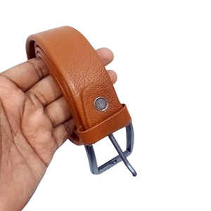 Cinturones de cuero para hombre, piel de vaca personalizada de calidad de fábrica OEM con hebilla de metal, diseño elegante disponible en pedidos al por mayor - Product Image 3