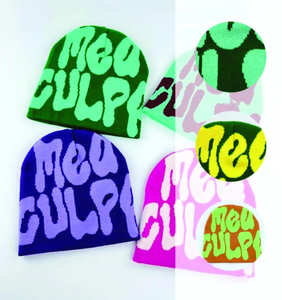 Gorros forrados de satén personalizados, gorros interiores de seda, gorros personalizables con logotipo, gorros de invierno de punto Jacquard para invierno - Product Image 4