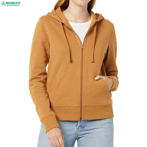 Sweat-shirt à capuche zippé oversize pour femme, coupe ample et décontractée, couleur unie, style Y2K, en polaire, avec poches, pour adolescente - Product Image 1