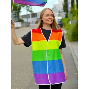 Custom Pride Merchandising <b>Rainbow</b> Vest Promotional Reflective Stickers & <b>Lights</b> - Product Image 6