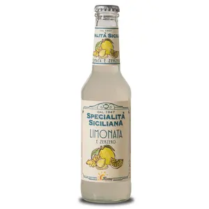 Made In Italy Beverage Carbonated Drink Soft Drink Alcohol Free 275 Ml Digestive Sicilian Specialty Lemonade And Ginger