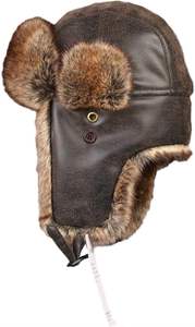 Chapeau de trappeur décontracté doublé pour l'hiver Casquette d'hiver Femmes Hommes Coupe-vent - Product Image 4