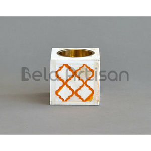 Bela Artisan Summer Wall Mosaic Tile Inlay Mother Pearl Shell Resin <b>Bone</b> Mop Incense Burner Pink Bakhoor Burner for Aromatic Use - Product Image 3