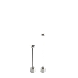 Elegante Juego de 3 Candelabros Plateados, Portavelas de Metal Texturizado para Centros de Mesa de Boda, Decoración de Mesa para el Hogar y Días Festivos - Product Image 3