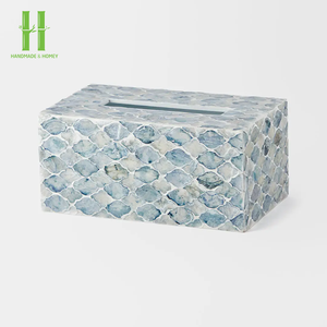 Hot Trend Mother of Pearl <b>Tissue</b> <b>Paper</b> Box Rectangle Box Holder MOP Handmade Wholesale Vietnam Supplier - Product Image 6