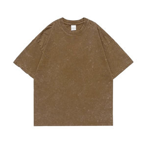 Camiseta Vintage Oversize con Lavado Ácido, 100% Algodón, Unisex, Tallas Grandes, Tejido Transpirable, Colores Personalizados, Logotipo Personalizado OAFZA SOCCER - Product Image 4