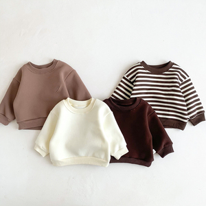Fabricante directo de peso medio llano teñido cuello redondo niños sudadera cómoda para Niños bajo MOQ hecho en Pakistán - Product Image 6