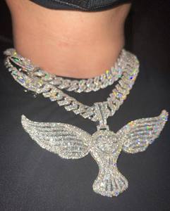 Colgante de diseño de Hip Hop de plata 925 de lujo con diamante de moissanita y bolsa de dinero helado joyería de fiesta personalizable - Product Image 1