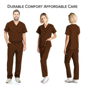 Costume d'hôpital pour hommes le plus vendu en couleur unie Design personnalisé et nouveau modèle d'uniformes pour hommes à bas quantité minimale de commande - Product Image 3