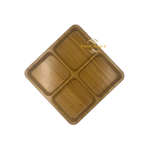 Plateau de service réutilisable en bambou, vaisselle sans plastique pour un style de vie durable - Product Image 2