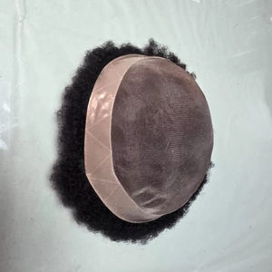 วิกผมทอแบบโมโนเบสสำหรับผู้ชาย ทรงแอฟโฟร  สำหรับชาวแอฟริกันและบังกลาเทศ สีดำ - Product Image 1