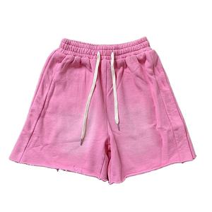 กางเกงขาสั้น100% ผ้าเทอร์รี่ทำจากผ้าฝ้ายเฟรนช์เก็ตใส่วิ่งจ๊อกกิ้ง - Product Image 1