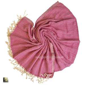 Toalla de playa de algodón orgánico de gran tamaño, borla decorativa, Diseño a rayas, secado rápido, suave, aspecto de moda de verano, inspiración turca - Product Image 3