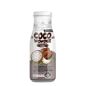 Coconut Milk Drink w Coffee | 280ml (Pack of 24) VINUT, Non-GMO, No Added Sugar, Wholesale Supplier, Free Sample, OEM ODM
