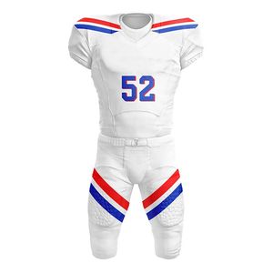 Maillot de football américain Uniformes en polyester de haute qualité pour jeunes Motifs de numéros vierges Ensemble de hauts de sport pour jeunes - Product Image 2