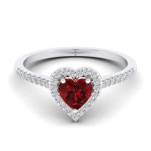 กระซิบแหวนพลอยโกเมนธรรมชาติสำหรับ925ประดับด้วยพลอยเทียมที่ได้รับการรับรองจาก VVS Moissanite OEM - Product Image 1