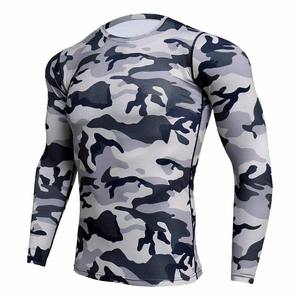 Unisex Compression Rash Guard <b>Top</b> Soft Long Sleeve Winter <b>Warm</b> Base Layer High Quality Polyester/Nylon for Men <b>Women</b> MMA - Product Image 1