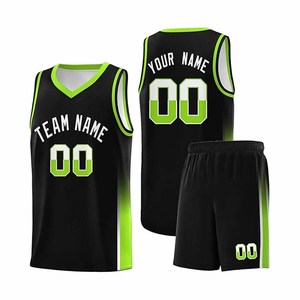Ensemble de maillot de basket-ball personnalisé avec nom d'équipe et numéro, respirant et à séchage rapide - Product Image 2