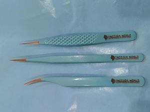 <b>TWEEZER</b> WORLD OEM Service 2025 Color Stainless Steel Eyelash <b>Tweezers</b> Boot Volume Eyelash <b>Tweezers</b> Pointed Stainless <b>Tweezers</b> - Product Image 1