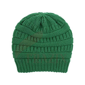 Wholesale Custom Logo Jacquard Beanie Hats for Men 100% Wool Breathable and Comfortable Top Beanie Hats - Product Image 1