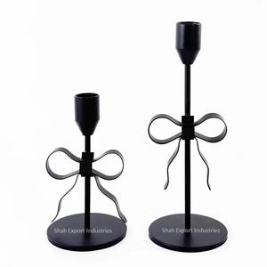 Bougeoir conique de noeud de noeud en métal coloré pour la maison mariage décor de table de noël bougeoirs coniques - Product Image 4