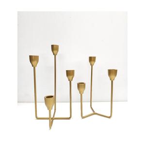 Porte-bougie en métal minimaliste moderne pour bougies chauffe-plat, bougies coniques et bougies piliers, idéal pour la maison, le bureau, la chambre ou le salon - Product Image 4