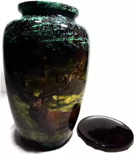 Aluminium Cremation Urns India Urn for Human Ashes Comforting Classy Finish to Honor <b>Your</b> <b>Loved</b> One - Product Image 2