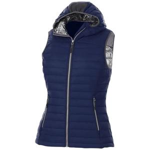 Gilet matelassé sans manches avec fermeture éclair pour femme, veste utilitaire d'équitation en polyester respirant, chaude pour l'hiver, grande taille - Product Image 4