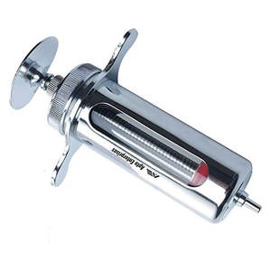 Jeringa Veterinaria de Plástico Reutilizable de Tipo Corto de 20 ml, Barril de Vidrio, Calidad de Laboratorio - Product Image 4