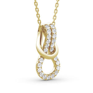 Collier pendentif Jeulia Infinity Love Heart - Argent sterling plaqué rhodium avec zircon - Product Image 2