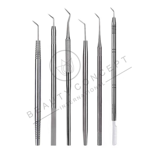 Outils de beauté écologiques de qualité supérieure en acier inoxydable Outils de levage de cils de couleur unie Forme liquide Lifting des cils - Product Image 3