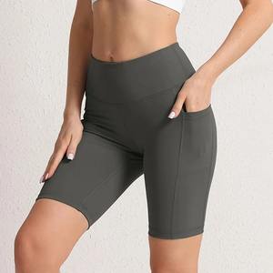 Pantalones Cortos de Cintura Alta para Mujer, Mallas de Secado Rápido para Fitness, Yoga, Gimnasio, Entrenamiento, Ciclismo, Deporte, Bolsillo - Product Image 6