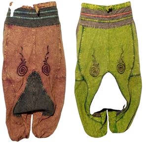 SK NOOR SONS PRÉSENTE à la mode coton lavage à l'acide hommes pantalons été décontracté élastique patchwork adultes taille poche impression exportation - Product Image 1