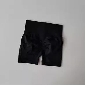 Shorts Deportivos para Mujer, Color Durazno, Levanta Glúteos, Cintura Alta Elástica, Sólidos, Impermeables, Resistentes al Viento, Transpirables, 100% Poliéster - Product Image 6