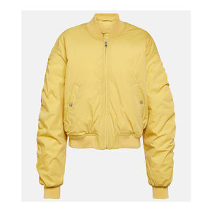 Femmes à la mode hiver Bomber veste chaud à capuche manteau zippé à manches longues décontracté à la mode extérieur coupe-vent léger tissé teint - Product Image 3