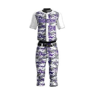 Sublimation Team Name Custom Logo High Quality Men's Short Sleeve Baseball Uniform Sportswear Sets - Product Image 1