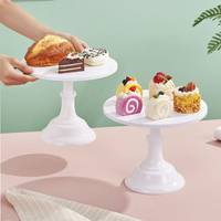 Support à gâteau en plastique, présentoir à desserts, plateau de présentation pour cupcakes, support de service pour fruits, décoration de table pour pâtisserie et fête