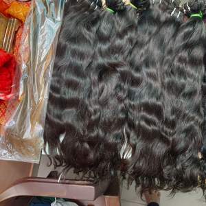 Inde origine 100% vierge Temple naturel ondulé Remy extensions de cheveux humains brut non transformé approvisionnement en gros maintenant en vente - Product Image 3