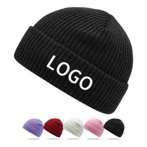 Best Quality New Style Jacquard <b>Beanies</b> for Adults Winter Warm <b>Wool</b> Fabric Casual Cap New Fashion - Product Image 1