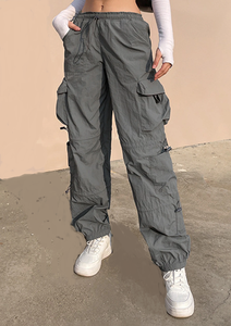 Nuevos y Elegantes Jeans Cargo de Mezclilla para Mujer, Personalizables, Ecológicos, Transpirables, de Corte Holgado, Tallas Grandes, Estilo Urbano, Pierna Ancha, Pantalones Largos - Product Image 2