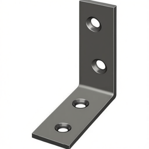 Soporte para Silla HOHAGE, 60 mm de Largo, 16 mm de Ancho, 2 mm de Grosor, Hierro Cromado Azul, Paquete de 50 - Product Image 3
