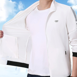 <b>Men's</b> SpringSummer Casual Outdoor Zippered Ultra-<b>Thin</b> Breathable <b>Men</b> Fashion <b>Jacket</b> - Product Image 3